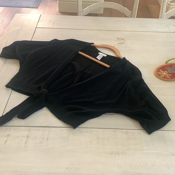 Chicos Black Shrug - Picture 5 of 6